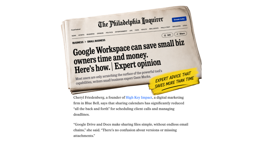 Google Workspace can save small biz owners time and money